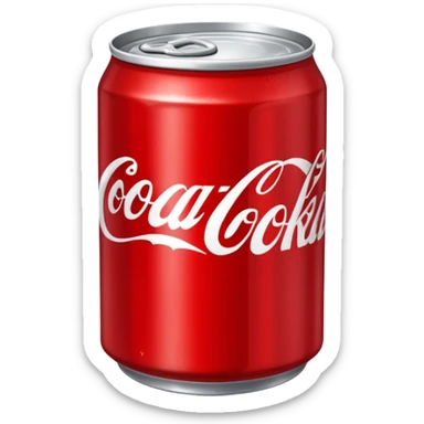 A red can what says coke  sticker