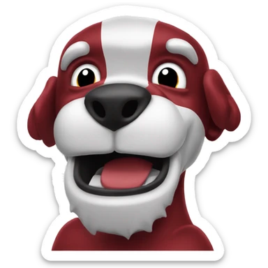 big al, the alabama crimson tide mascot  sticker
