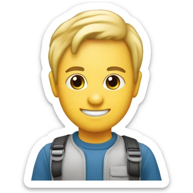 Monogramm kék háttérrel, és a két betű az JE legyen sticker