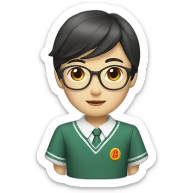 Chinese school uniform sticker