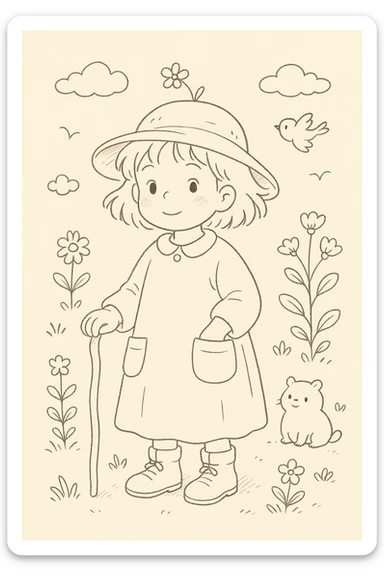 deixe inspirado nos desenhos de colorir bobbie goos cuzy etc sticker