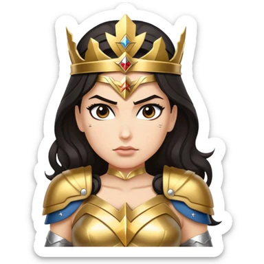 Wonder Woman superhero sticker
