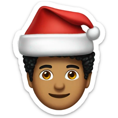bruno mars with santa hat sticker