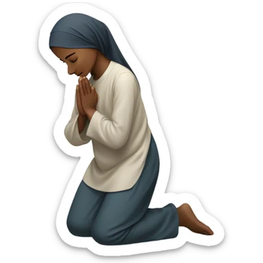 muslim praying  sticker