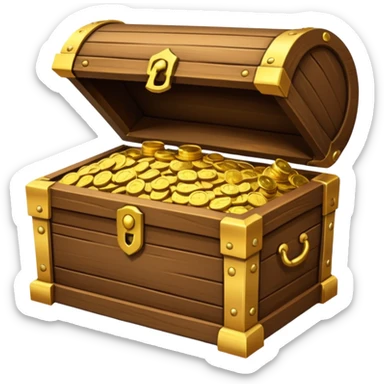 Treasure Chest Open sticker