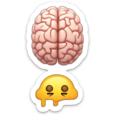 brain with an energy bar low battery sticker
