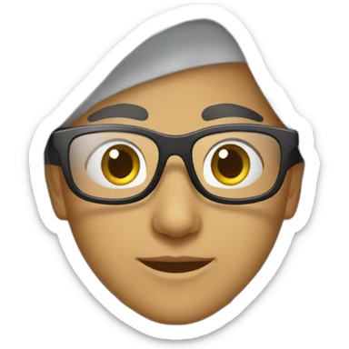 jeune arabe avec des lunettes sticker