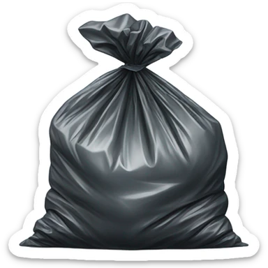 trash plastic bag sticker