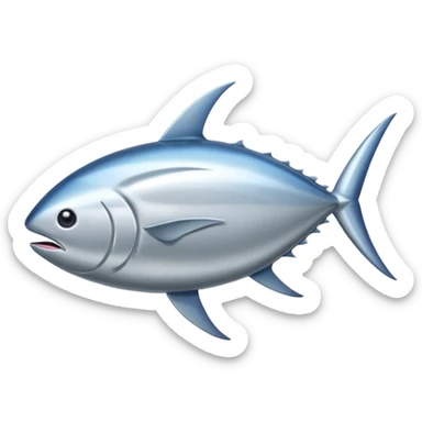 tuna, front view sticker