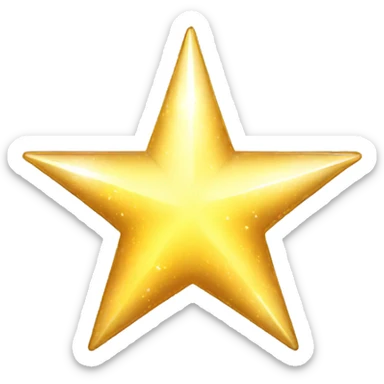 Shiny star sticker