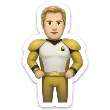 Captain kirk sticker