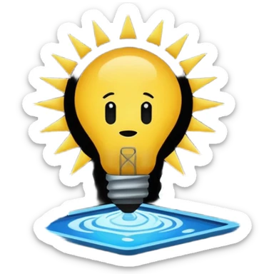 "Ideas" in a tarpit, just like how dinosaurs died in the tarpit, but the main character is that "idea" sticker