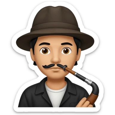 Cholo with a pipe sticker