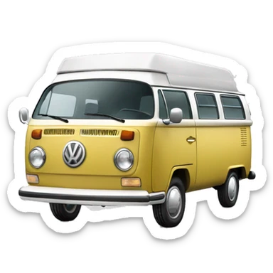 Oldtimer Volkswagen california sticker