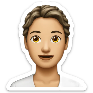 Señora vende lazos sticker