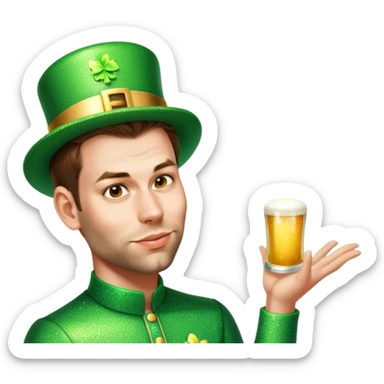 Sparkling Leprechaun sticker