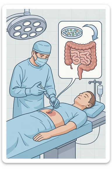 trapianto della flora microbica intestinale, operazione sticker