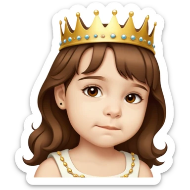 Wearing a crown sticker