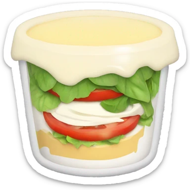 Salad with mayonnaise  sticker