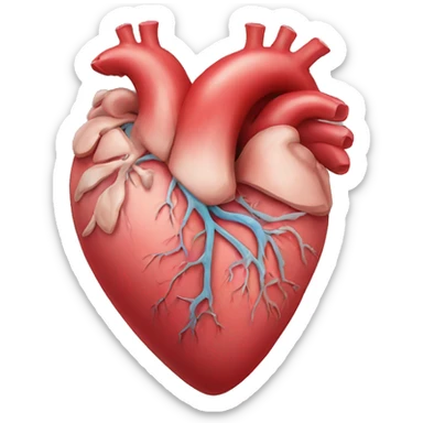Anatomy heart sticker