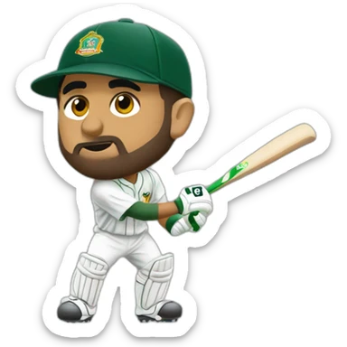 Babar Azam full body emojis  sticker