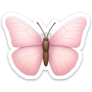 Soft Light pink butterfly sticker