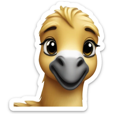 A cutie gosling sticker