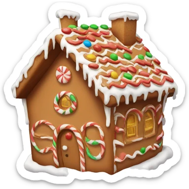 Gingerbread house sticker