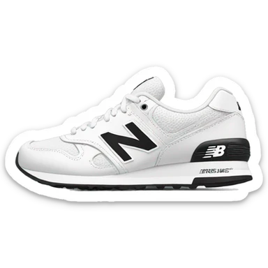 white new balance runners sticker
