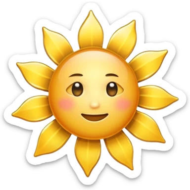 Verified badge with the body of a Sun ☀️ sticker