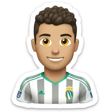cristiano ronaldo con la champions sticker