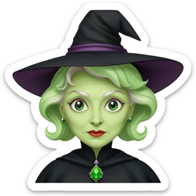 Madame morrible flip it around wicked witch sticker