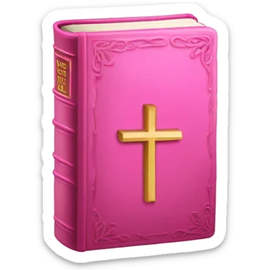pink bible sticker