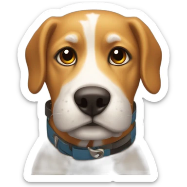 Chien rugbyman sticker