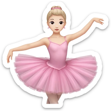 Ballet dancer, pink clothes sticker