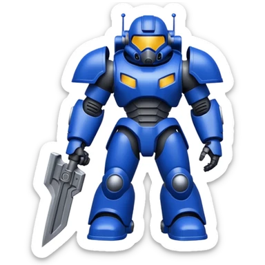 Создать эмодзи из вселенной warhammer 4k, ультромарины и тд sticker