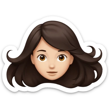 Hair flipping  sticker