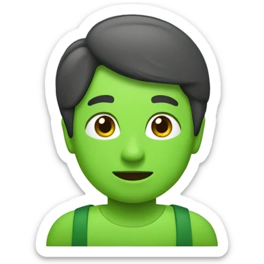 ubicacion en color verde  sticker