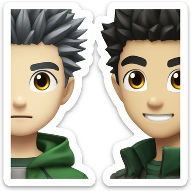 killua and gon from hunter hunter sticker
