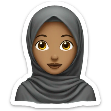 Somali girl wearing hijab sticker