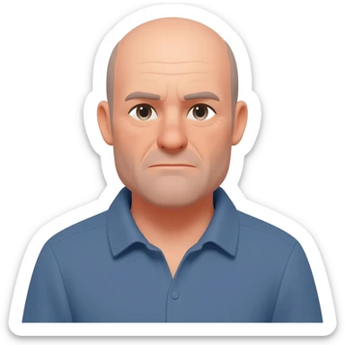 hairfall in men sticker