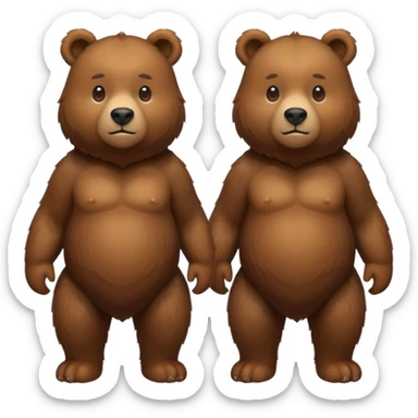 2 Bears , Clone. sticker