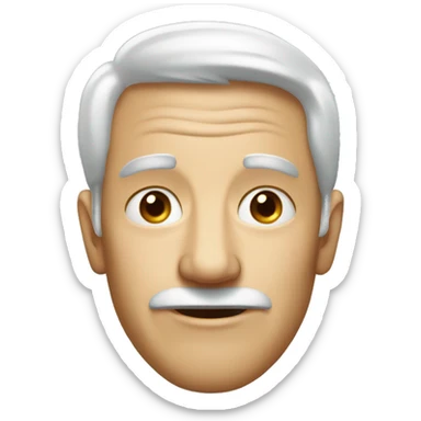 a 25 yaers old man face  sticker