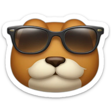 Un roux avec des lunettes sticker