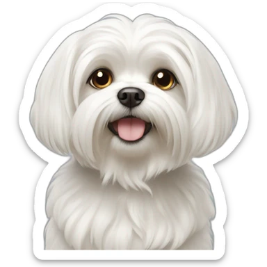 Maltese dog sticker