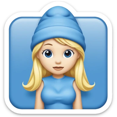 Smurfette sticker