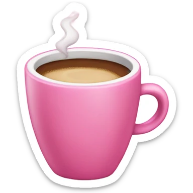Pink coffee  sticker