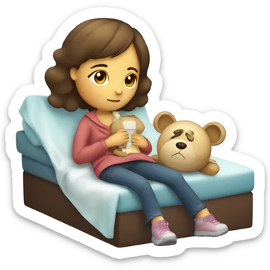 Daughter flu
 sticker