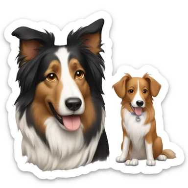 Zoe with a collie sticker