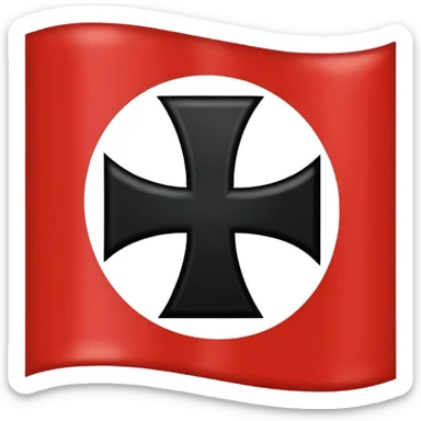 Swastika nazi flag sticker